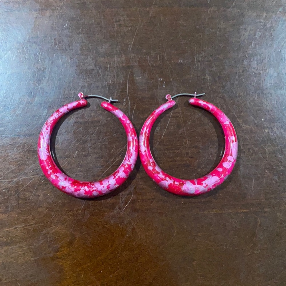 💗🌸💖 Hot & Pastel Pink Hoop Earrings 💖🌸💗